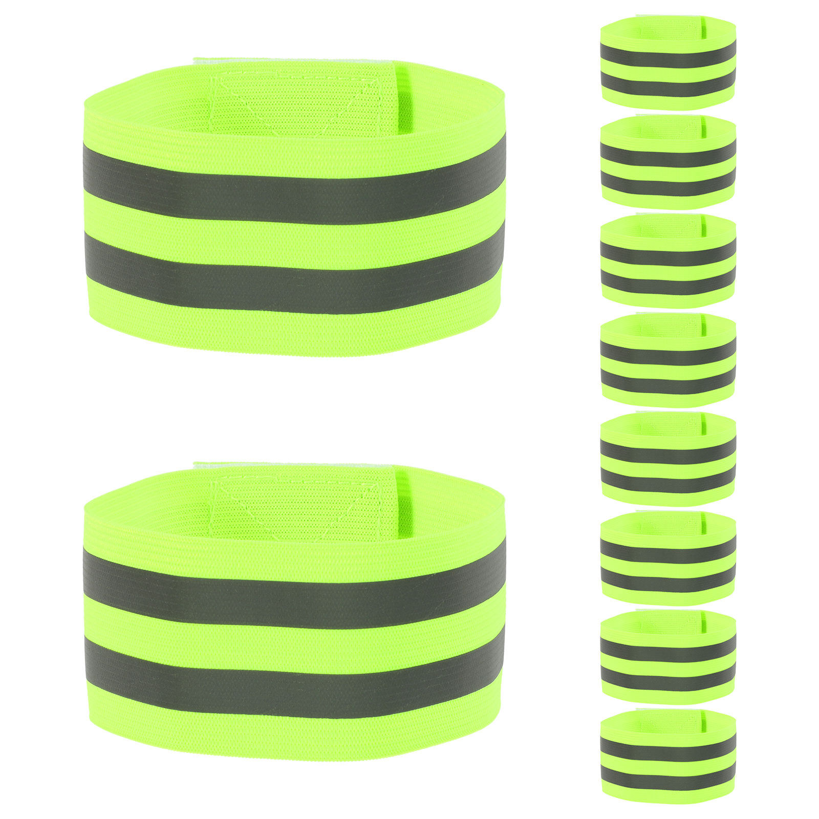 Running Gear For Night - 10Pcs Reflective Armband High Visibility Elastic