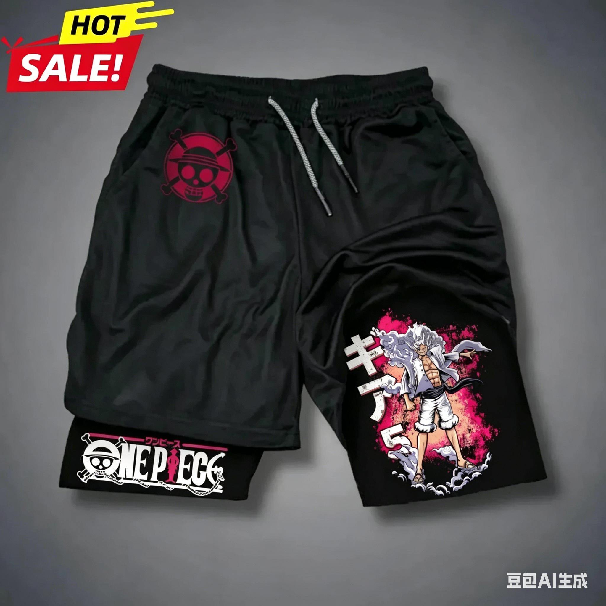 Running Gear Gym - One Piece Men's Luffy Gear 5