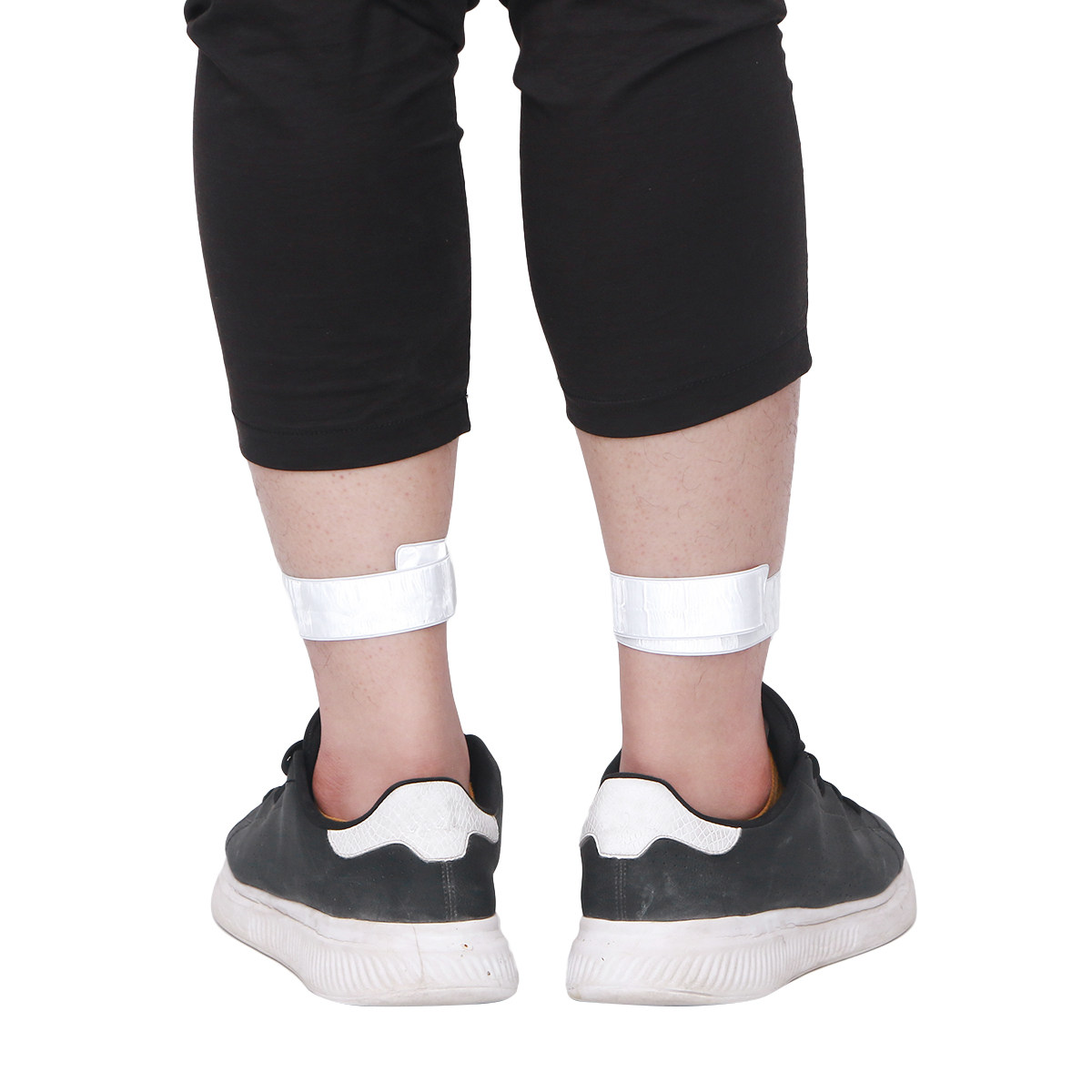Running Gear For Night - 2Pcs Premium Polyester Reflective Ankle Bands