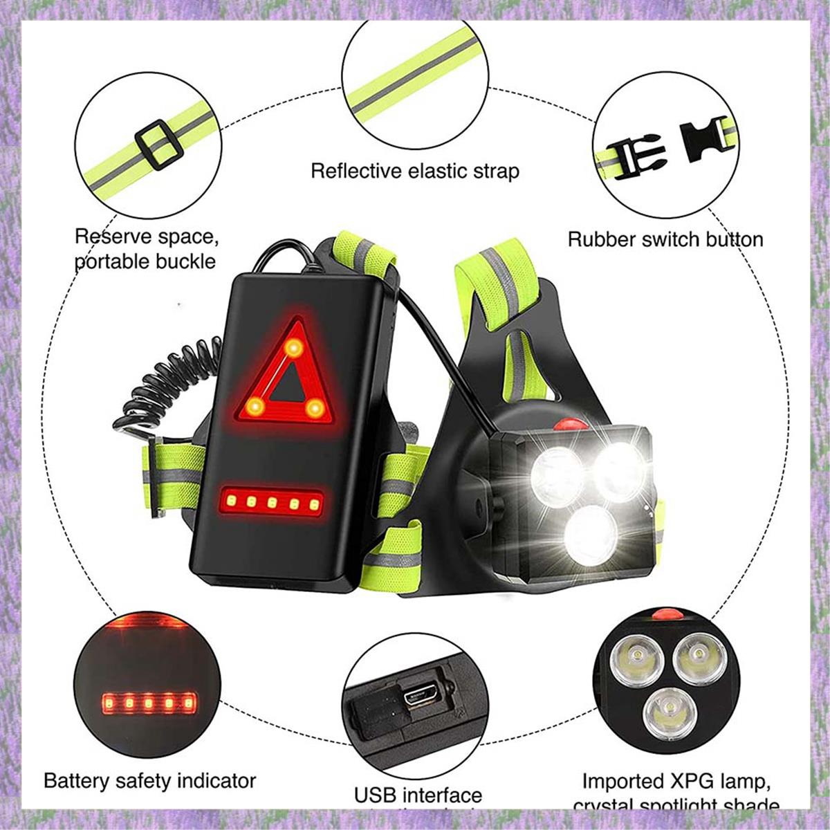 A63K-Night Running Lights For  - огляд і ціна Running Gear For Night