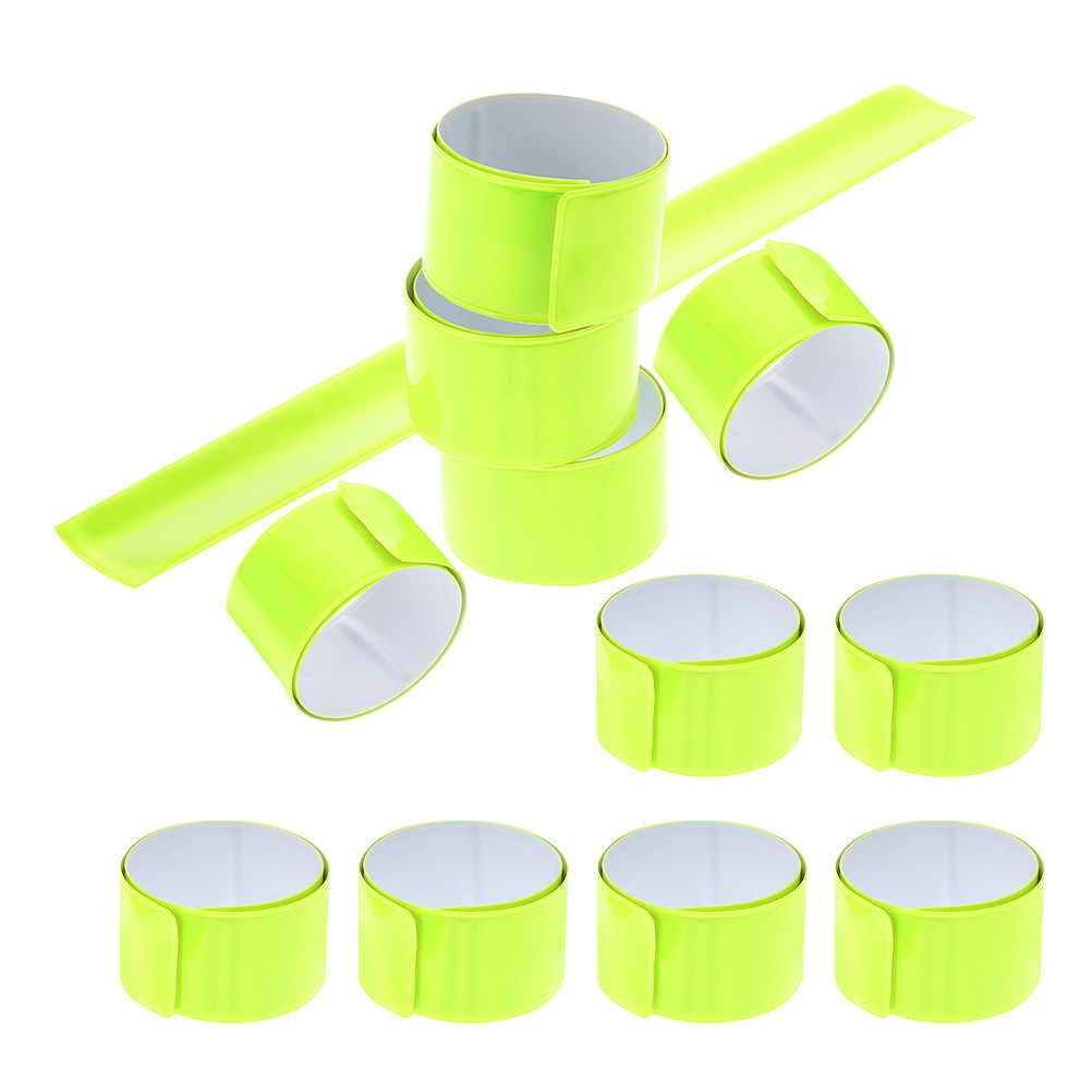 12Pcs Reflective Slap Bracelet - огляд і ціна Running Gear For Night