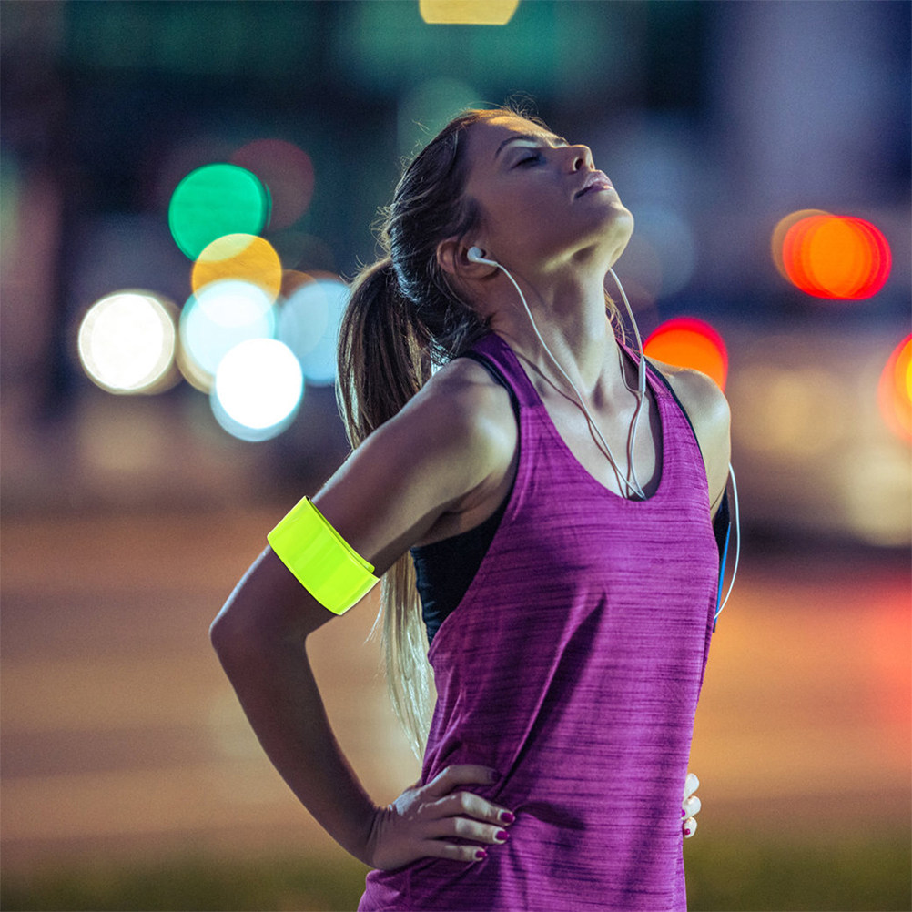 12Pcs Reflective Slap Bracelet - огляд і ціна Running Gear For Night
