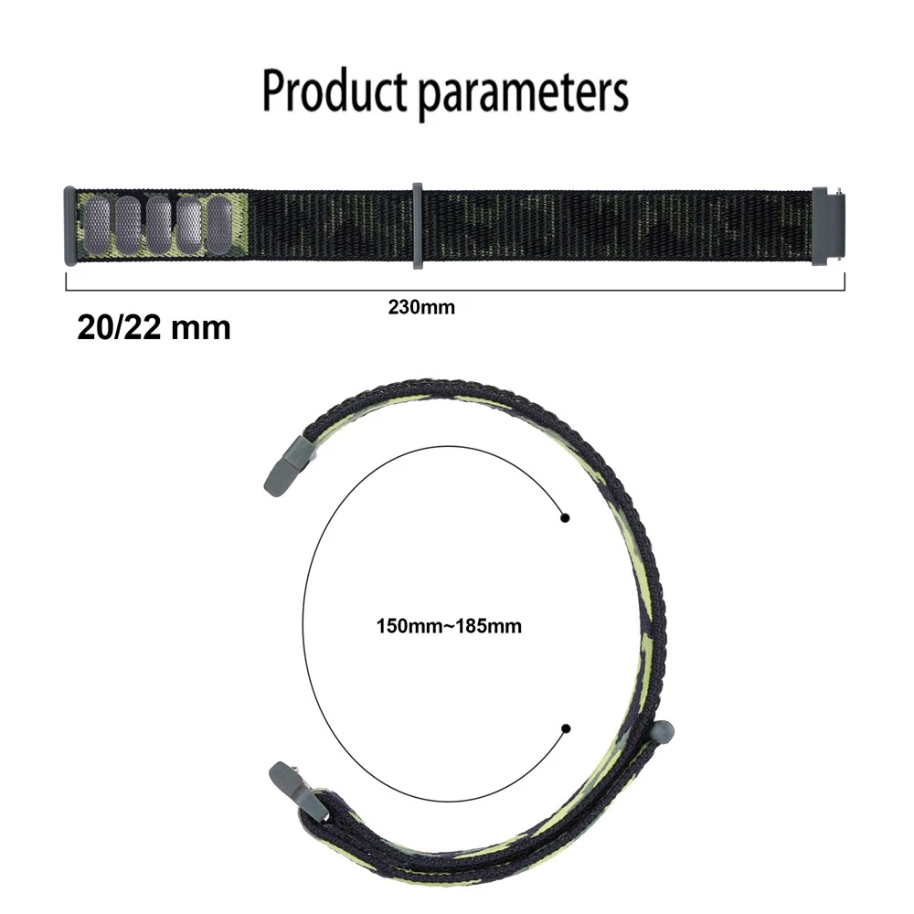 20mm 22mm Nylon Loop Strap For - огляд і ціна Runners Gear
